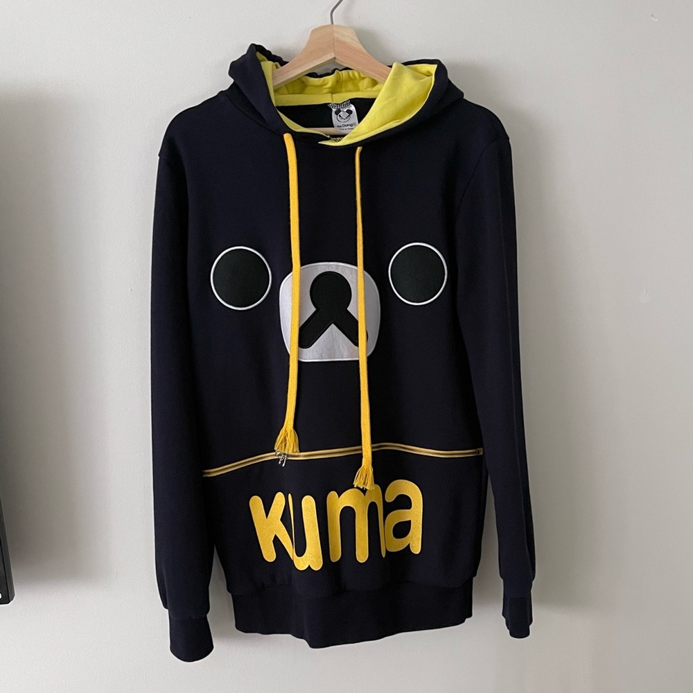 Rilakkuma hoodie sweatshirt with ears, super soft